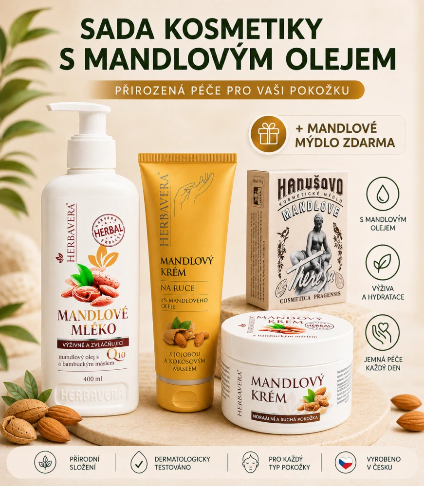 SADA KOSMETIKY S MANDLOVÝM OLEJEM