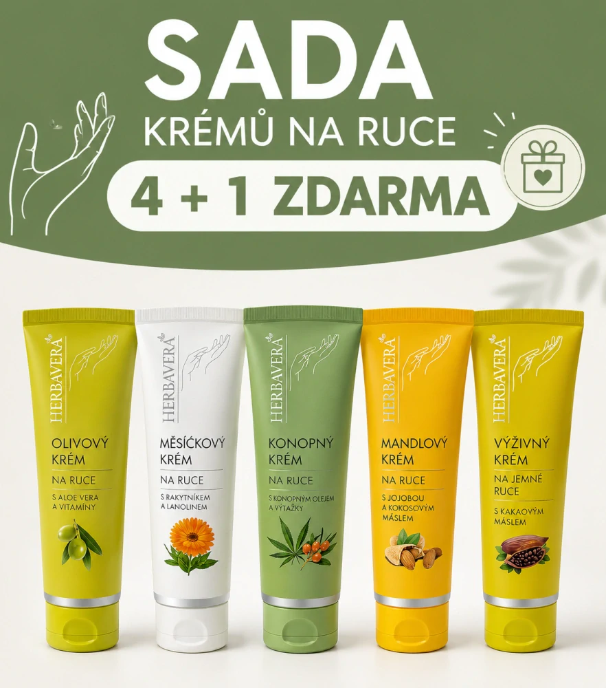 SADA KRÉMŮ NA RUCE 4 + 1 ZDARMA