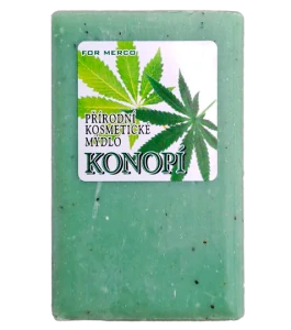 Přírodní rostlinné mýdlo s extraktem konopí