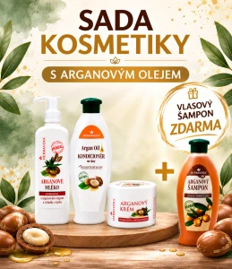 SADA KOSMETIKY S ARGANOVÝM OLEJEM – 3 výrobky + šampon ZDARMA!