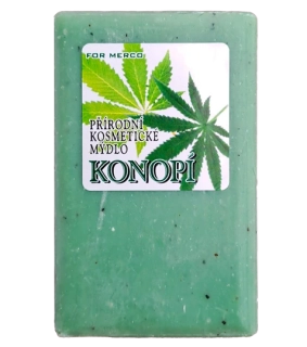 Přírodní rostlinné mýdlo s extraktem konopí